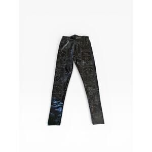 Killstar Tarot Card Print Leggings | Gothic Occult | Black | Size M